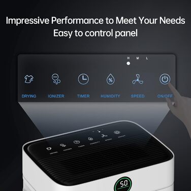 Вологопоглинач повітря 25л з таймером 24г, автоматичним розморожуванням та безперервним відведенням води