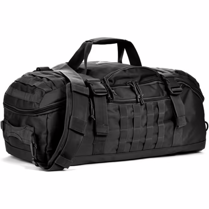 Miramrax Men's Travel Bag - Large Tactical Bag, Weekend Bag, Gym Bag for Overnight Stays, Travel, Military Training, Deployment, Sports, Duffel Bag (45L, Black)