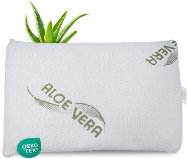 MaxxGoods Orthopedic Baby & Child Pillow, Neck Support Pillow Made of Visco Gel Foam with Aloe Vera Protective Cover & Inner Cover 100% Cotton - Pillow for Babies and Toddlers (50cm x 30cm x 5cm)