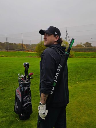 Чоловічий парасолька Fulton Cyclone Black/Green, 100 см, об'єм 1 літр, чорний/зелений
