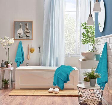 Набір рушників для ванної Utopia Towels, 8 предметів, 100% бавовна, шалфейний (синій, середній розмір): 2 великі, 2 середні та 4 маленькі рушники