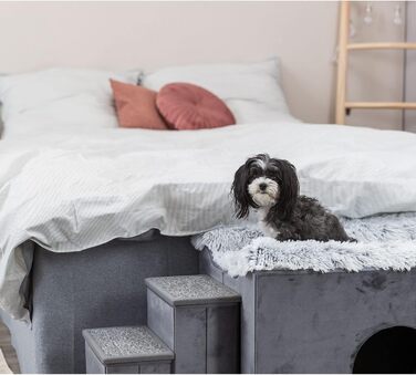 Будиночок для собак TRIXIE з драбиною, сірий (38039)