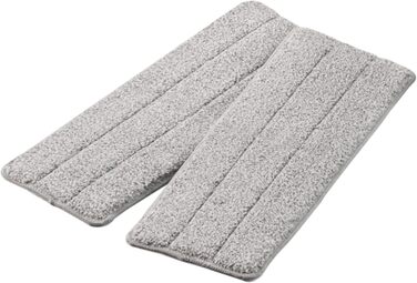 Набір для миття підлоги Formosa 2 з відром з двома камерами | Плоский моп 360° з поворотним з'єднанням | Мікрофібровий набір для миття підлоги (2 шт.) | Функція віджиму без рук | Набір для миття підлоги з відром та 2 змінними насадками