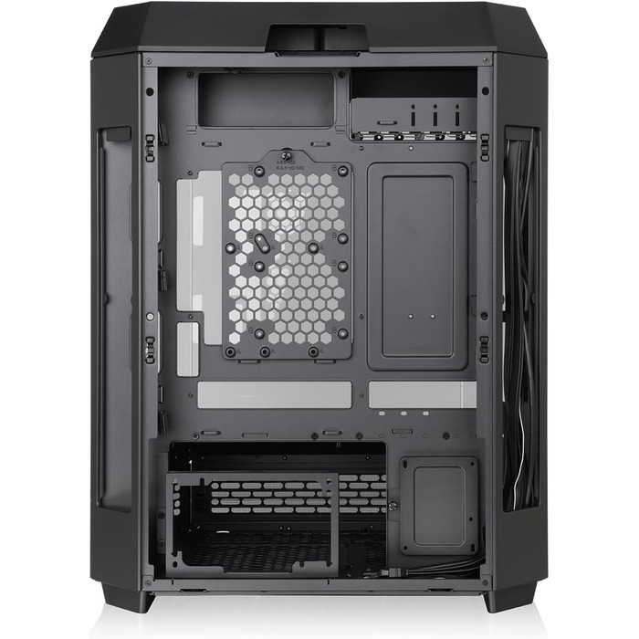 Корпус ПК Thermaltake The Tower 600 ATX Mid-Tower, чорний: скляний дизайн, USB-C, підтримка радіаторів 420/360мм