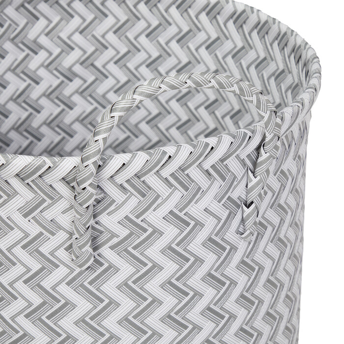 Relaxdays Woven Laundry Basket 3-Piece Set