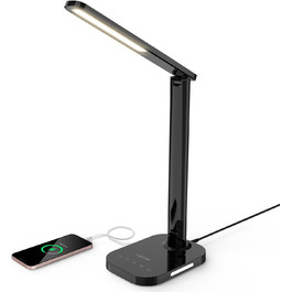 LED-лампа настільна LASTAR з USB-зарядкою, диммуванням, 5 режимами, таймером та нічним світлом