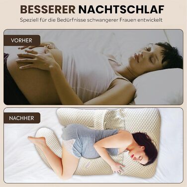 Подушка для вагітних Cocooning Serenity 360° - ергономічна, для сну на боці, знімний чохол