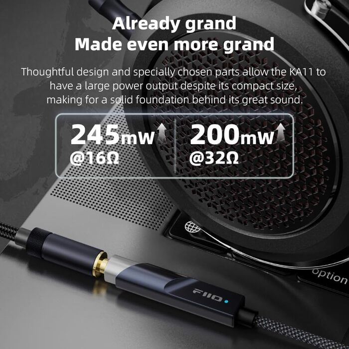 FiiO KA11 - USB DAC та підсилювач для навушників (Чорний)