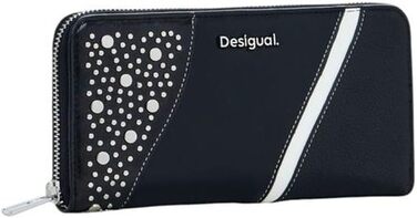 Жіночий гаманець Desigual Mone Punkette Fiona, чорний, біфолд