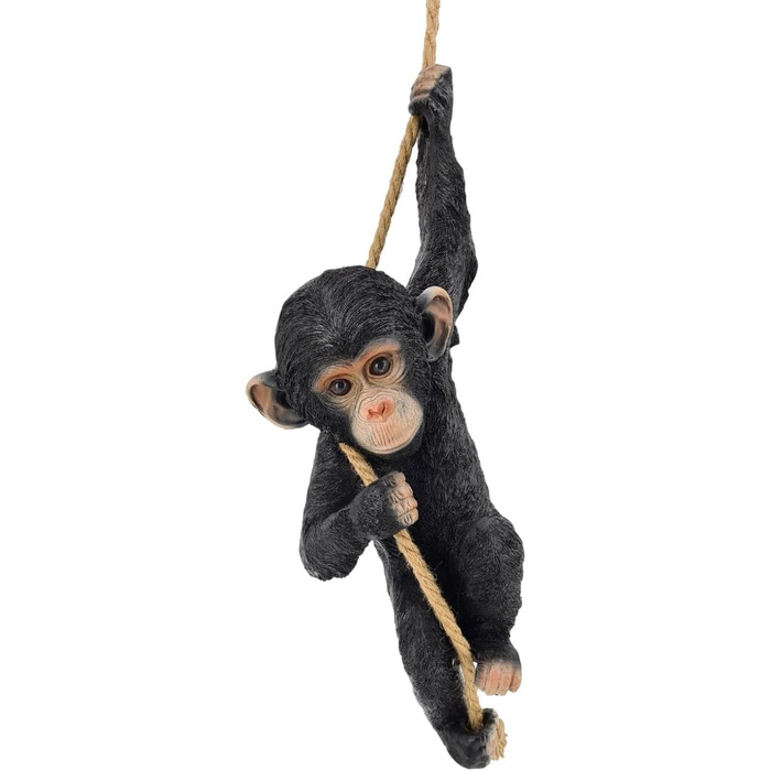 abc HOME | Garden Figure | BEAR on a Rope | Polyresin | 70 cm H incl. Rope