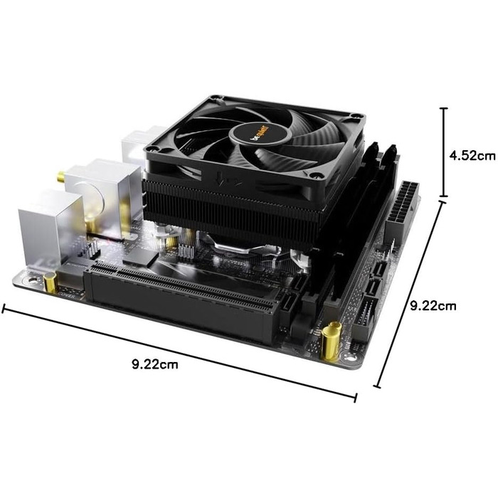 Кулер для CPU be quiet! Pure Rock LP, 100W TDP, 92mm PWM вентилятор, 3 Heatpipes, низькопрофільний, BK034