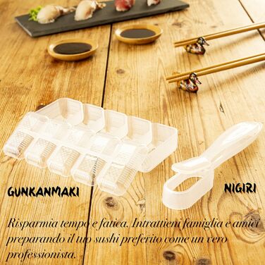 Набір для приготування суші 2025 – 29 предметів: з інструкцією, рецептами, формою для онігірі, бамбуковою килимком, палочками для їжі та соєвим соусом