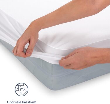 Blumtal® Mattress Protector - 100x200 cm Set of 2 - Waterproof Mattress Cover - Oeko-TEX certified waterproof mattress cover 100x200 - Quiet mattress protection - Breathable moisture protection