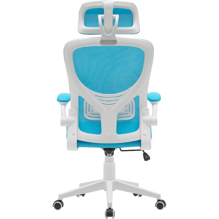 Офісне крісло BAKAJI, нейлон, блакитний (56 x 116-126 см)