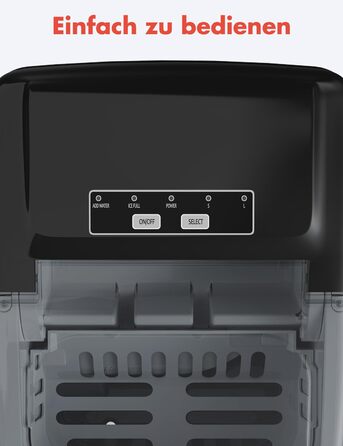 KitchenBrothers Ice Cube Machine Small - Crushed Ice Machine - Ice Cube Machine, Cubes - Ice Cube Maker - Ice Maker - Ice Cube Machines - Ice Crusher - Icecrusher
