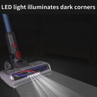 Насадка для пилососа Dyson V7 V8 V10 V11 V15 FEVORCS з підсвічуванням для твердих поверхонь та килимів