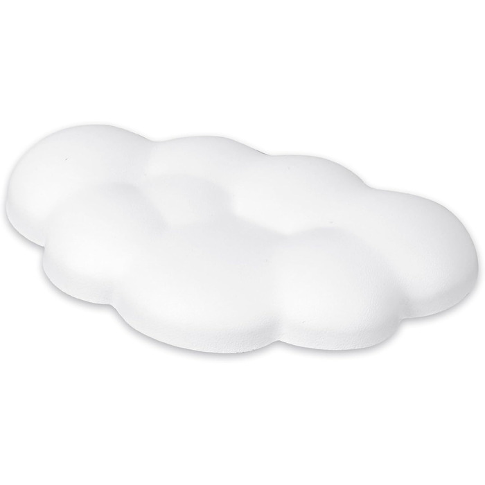 Підставка для зап'ястя під клавіатуру White Cloud, м'яка, зручна, набір для комп'ютера, білий колір