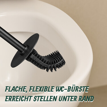Relaxdays Toilet Brush with Wall Holder