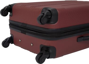 Валіза Travelers Club Chicago Hardside Розширювана Спіннер 20' Carry-On (Набір з 3 шт., Apple Butter)