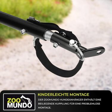 Причіп для велосипеда Zoomundo Buddy для собак, блакитний (сірий)