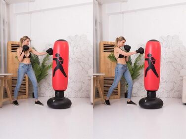 Стенд-боксерський мішок для дітей та дорослих, 160 см, червоний. Підходить для боксу та кікбоксингу