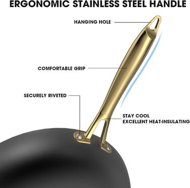 Набір сковорідок iMarku з чавуну, 3 шт., 20.3 см, 25.4 см, 30.5 см