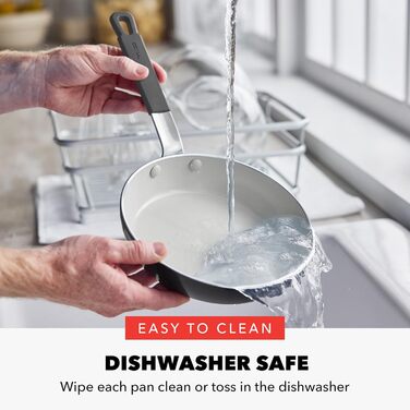 Набір посуду GreenPan x Bobby Flay 13 предметів: професійне алюмінієве покриття Ceramic Non-Stick, індукційне дно, силіконові ручки, безпечний для здоров'я, сумісний з плитою та духовкою