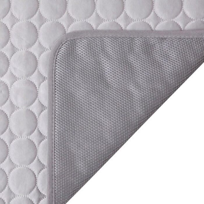 Килимок охолоджуючий для собак 150x100 см, самоохолоджуючий, для собак та котів, миючий, сірий (M)