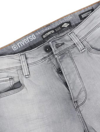 Чоловічі джинси Riverso Falko Bootcut Stretch Denim (Сірий, 40W/34L)