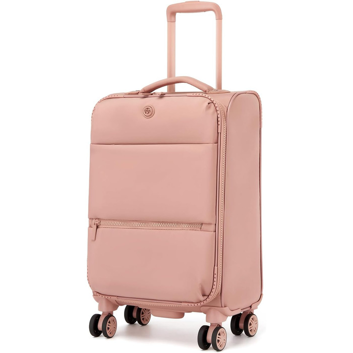 Чемодан Miss Lulu ручної об'єм, 59.5 x 36.5 x 25 см, зелений, з відділенням для мокрого/сухого, 32 л