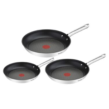 Набір сковорідок Tefal Duetto, 3 предмети (20, 24, 28 см), для індукційних та всіх типів плит