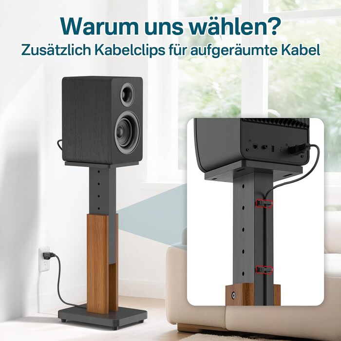 Регульовані підставки для акустики, сумісні з більшістю сателітної, студійної та поличкової акустики. Підходять для Klipsch, Edifier, Yamaha, JBL. Максимальне навантаження: 23 кг