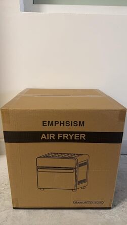 Аерофритюрниця 14 л Emphsism, міні-піч Airfryer XXL 1800 Вт, 11 програм, LED-екран, 4 аксесуари (шампур, решітка тощо), з рецептурником