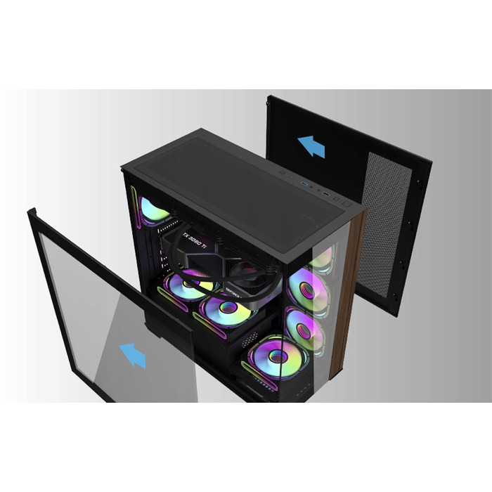 Корпус DarkFlash DS900W Midi Tower, чорний