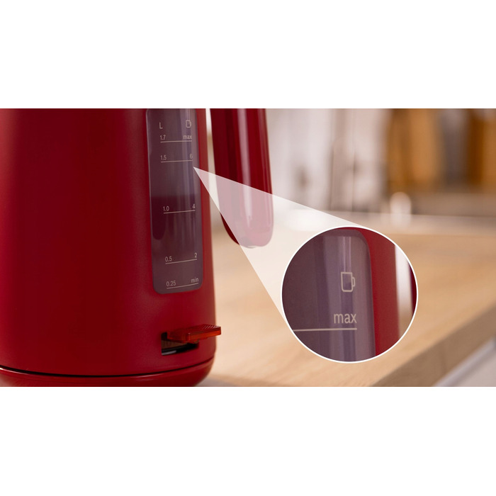 Електричний чайник Bosch MyMoment 1.7л TWK2M164, бездротовий, червоний