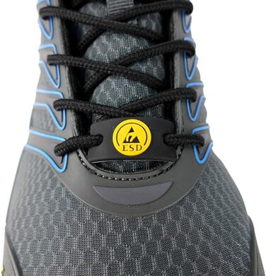 Черевики робочі Goodyear S1P/SRA/HRO для чоловіків, металозахист відсутній, підошва з верстатової гуми, розмір 43 EU, сірі та сині