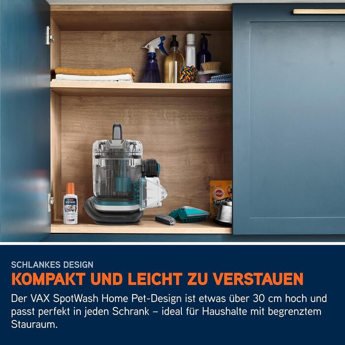Vax SpotWash Max Pet Edition: потужний мийник для килимів та м'яких меблів з технологією SpinScrub, 2,8л XL-резервуар, глибоке очищення для дому та тварин