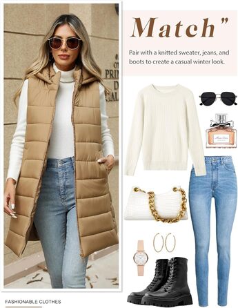 Дамський пуховик Yuongirl, довгий, з капюшоном, теплий, для осені/зими, розмір XXL (Хакі)