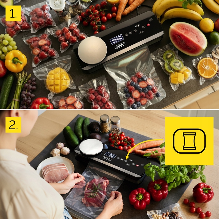 Автоматичний вакууматор для продуктів Yoer + Аксесуари + Ваги