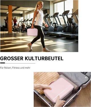 Сумка для туалетних аксесуарів на гачок, велика дорожня сумка-органайзер для жінок та чоловіків, 4-в-1 водонепроникна, для подорожей/кемпінгу, армійний зелений (рожевий)