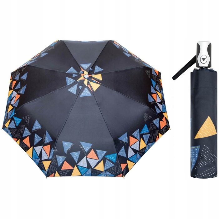 Автоматична складана парасолька F.P.Parasol з чохлом, чорна