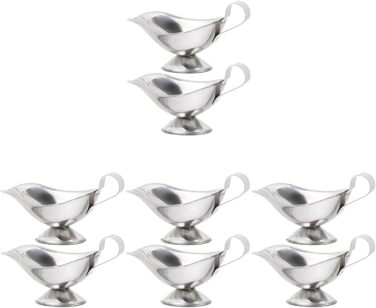 8-Piece Juice Boat Sauce Containers, Sauce Cups, Sauce Dishes, Large Sauce Dishes with Spout, Sauce Pots, Sauce Cups, Metal, Sauce Bowls, Serving Bowls, Sauce Jugs, Sauce Containers