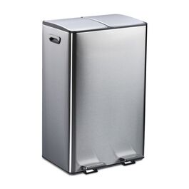 Relaxdays 2-Piece 30-Liter Kitchen Trash Cans