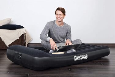 Надувний матрац Bestway Aeroluxe з вбудованим електронасосом, Queensize 203x152x46 см