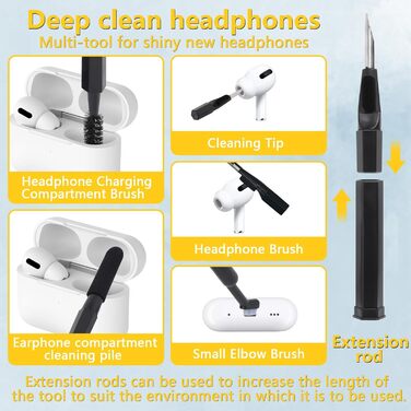 Набір для чищення електроніки MXTIMWAN 20 в 1: для AirPods, телефонів, клавіатур, камер та ноутбуків