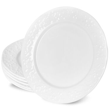 Набір сервірувальних тарілок UIBFCWN, 8 штук, порцеляна, 25,4 x 15,2 см, білі, для десерту, суші, закусок, тортів, салатів