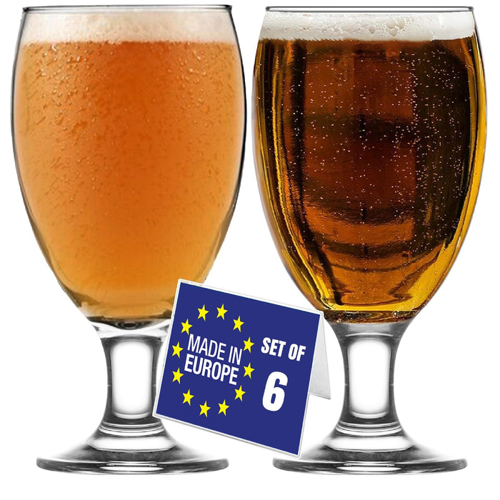 Набір келихів для пива Luxus Pint, 6 шт, 590 мл, без свинцю, 590 мл