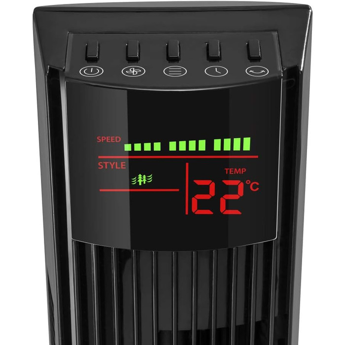 Вентилятор баштовий TROTEC TVE 30 T 112 см, 45 Вт, з осциляцією, 3 швидкості, таймер, білий