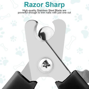 Електричний точило для кігтів собак Aomig Krallenschleifer: 6 шт. для собак та котів, 2 швидкості, LED-дисплей, тиха робота, з запасними насадками