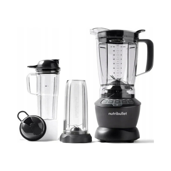 Стаціонарний блендер Nutribullet NBF500DG, 1200 Вт, 1,6 л, 2 чаші для змішування